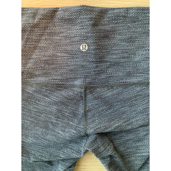 Lululemon Wunder Under Low-Rise Tight 28" Luon Variegated Knit Heathered Black - Picture 8 of 11